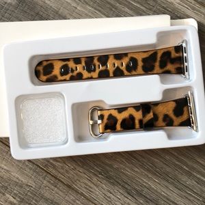 NWT Leather Leopard Apple Watch band 38/40 mm
